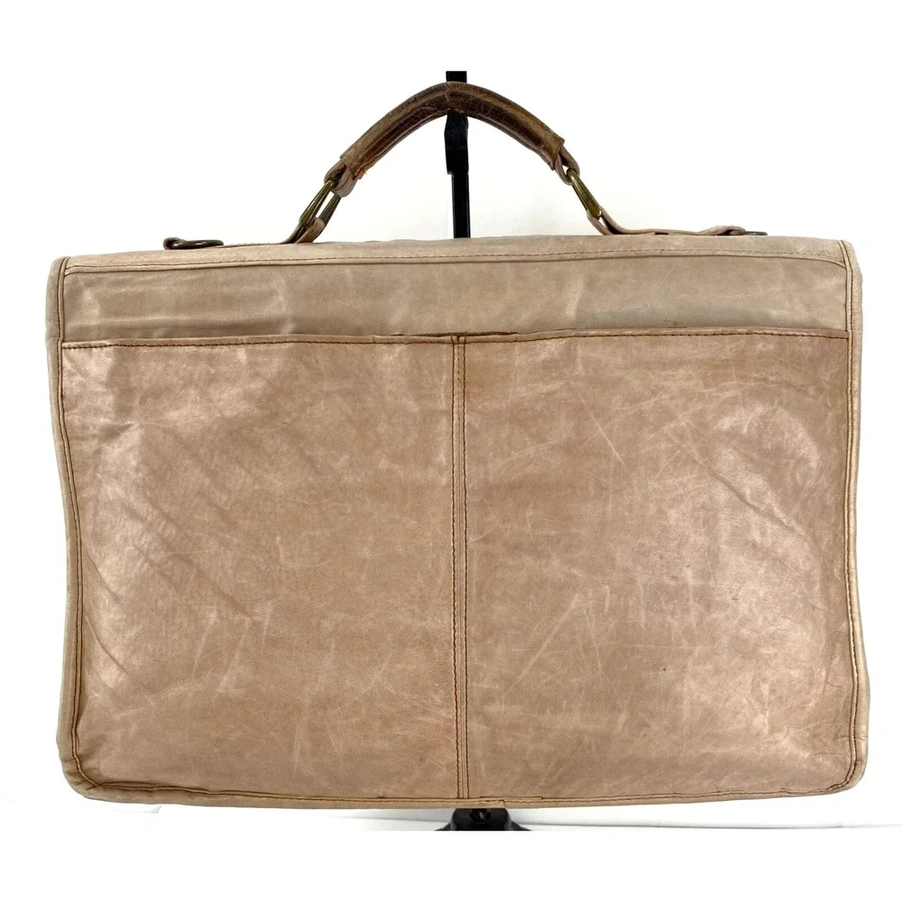 Vintage Jourdan Geneva Leather Briefcase Attache Case Computer Bag Large Fine